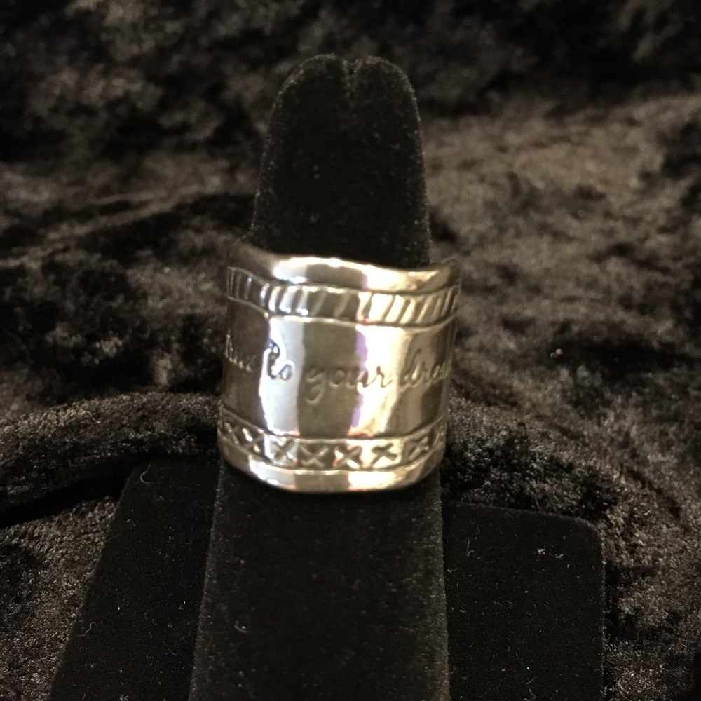 Silpada  "Be true to your dreams" Statement Ring